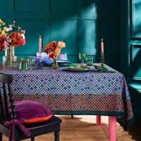 Sophie Robinson Multicoloured Block Print Tablecloth