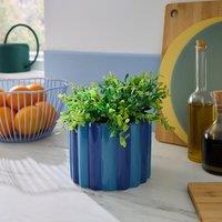 Elements Bubble Stripe Plant Pot