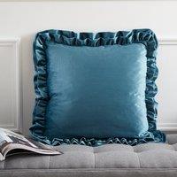 Catherine Lansfield So Soft Velvet Touch Double Frill Square Cushion