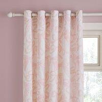 Pink Bows Blackout Eyelet Curtains