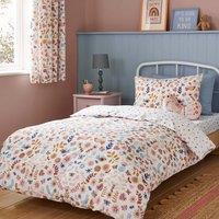 Folk Floral 100% Cotton Duvet Cover & Pillowcase Set
