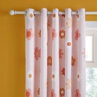 Retro Floral kids Blackout Eyelet Curtains