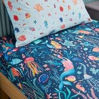 Pack of 2 Mythical Mermaids Polycotton Fitted Sheets