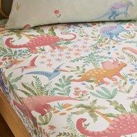 Pack of 2 Pastel Dino Polycotton Fitted Sheets