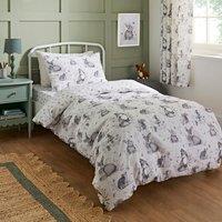 Sketched Woodland 100% Cotton Duvet Cover & Pillowcase Set