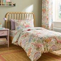 Pastel Dino Polycotton Duvet Cover & Pillowcase Set