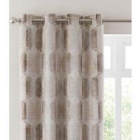 Orion Cut Velvet Eyelet Curtains