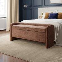 Estelle Luxury Chenille Storage Ottoman