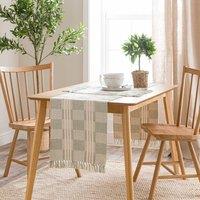 Woven Block Cotton Table Runner