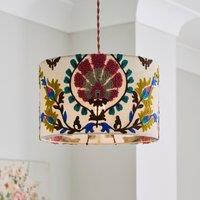 Hani Embroidered Easy Fit Drum Lamp Shade