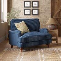 Beatrice II Woven Pinstripe Snuggle Chair