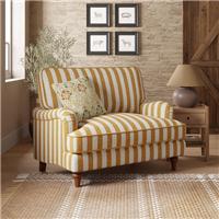 Beatrice II Striped Boucle Snuggle Chair