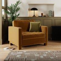 Zoe Fully Upholstered Velvet Snuggle Chair