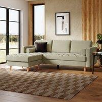 Zoe Casual Sit Soft Tonal Chenille Corner Chaise Sofa