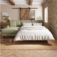 Beatrice II Soft Tonal Chenille Corner Storage Sofa Bed