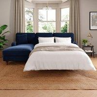 Beatrice II Matte Velvet Corner Storage Sofa Bed