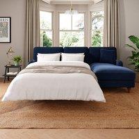 Beatrice II Matte Velvet Corner Storage Sofa Bed