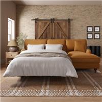 Beatrice II Soft Tonal Chenille Corner Storage Sofa Bed