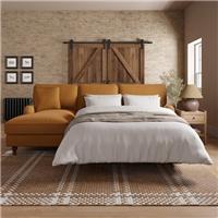 Beatrice II Soft Tonal Chenille Corner Storage Sofa Bed