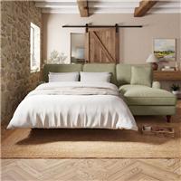 Beatrice II Soft Tonal Chenille Corner Storage Sofa Bed