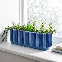 Elements Bubble Stripe Windowsill Plant Pot