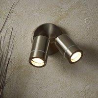 Brax Modern 2 Light Adjustable Wall Spotlight