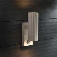 Georgi Ribbed 2 Light PIR Outdoor Wall Light