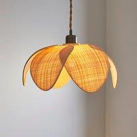 Petal Rattan Easy Fit Pendant Shade