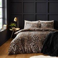 Animal Print Sateen Duvet Cover & Pillowcase Set