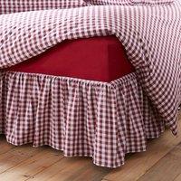 Portloe Woven Gingham 100% Cotton Frilled Valance