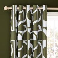Brixton Modern Blackout Eyelet Curtains