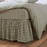 Portloe Woven Gingham 100% Cotton Frilled Valance