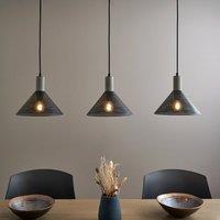 Perry Mesh Industrial Adjustable 3 Light Diner Ceiling Light