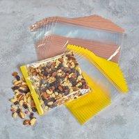 Pack of 20 Striped Zip Lock Bags