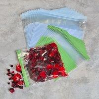 Pack of 20 Striped Zip Lock Bags