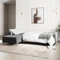 Kendall Quilted Velvet Clic Clac Storage Corner Sofa Bed