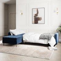 Kendall Quilted Velvet Clic Clac Storage Corner Sofa Bed