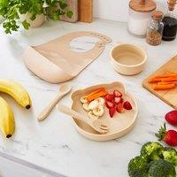 Silicone Bib, Bowls and Cutlery Set