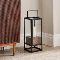 Bryant Mango Wood & Glass Hurricane Lantern