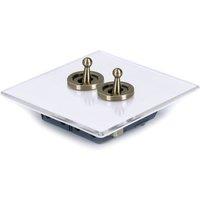 2 Gang 2 Way Clear Light Switch