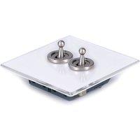 2 Gang 2 Way Clear Light Switch