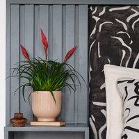 Ribbed Ceramic Plant Pot