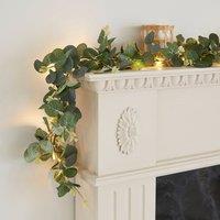 Artificial Eucalyptus 30 LED Lit Garland