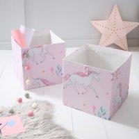 Set of 2 Unicorn Enchanted Foldable Boxes