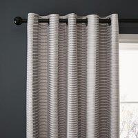 Kenton Stripe Blackout Eyelet Curtains
