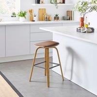 Rico Counter Height Barstool, Faux Leather