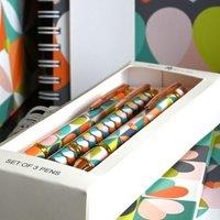 Carnaby Pack of 3 Mixed Designs Pen Set