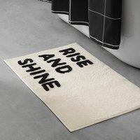 Rise and Shine Slogan Bath Mat