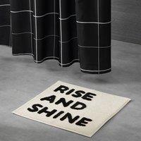 Rise and Shine Slogan Shower Mat