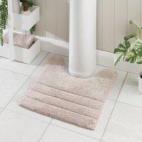 Luxury Cotton Textured Stripe Pedestal Mat
